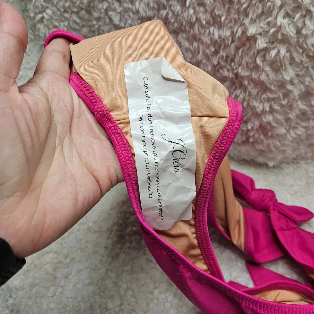 J. Crew Bow Tie Side Tie Full‎ Coverage Bikini Bottoms NWT sz 3x